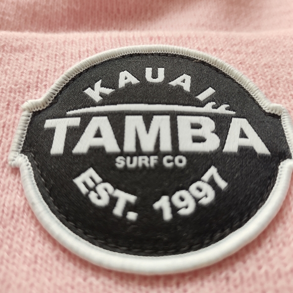 TAMBA SURF CO. | Pink Winter Beanie Hat Limited Edition 25th Anniversary NWOT - Picture 6 of 8